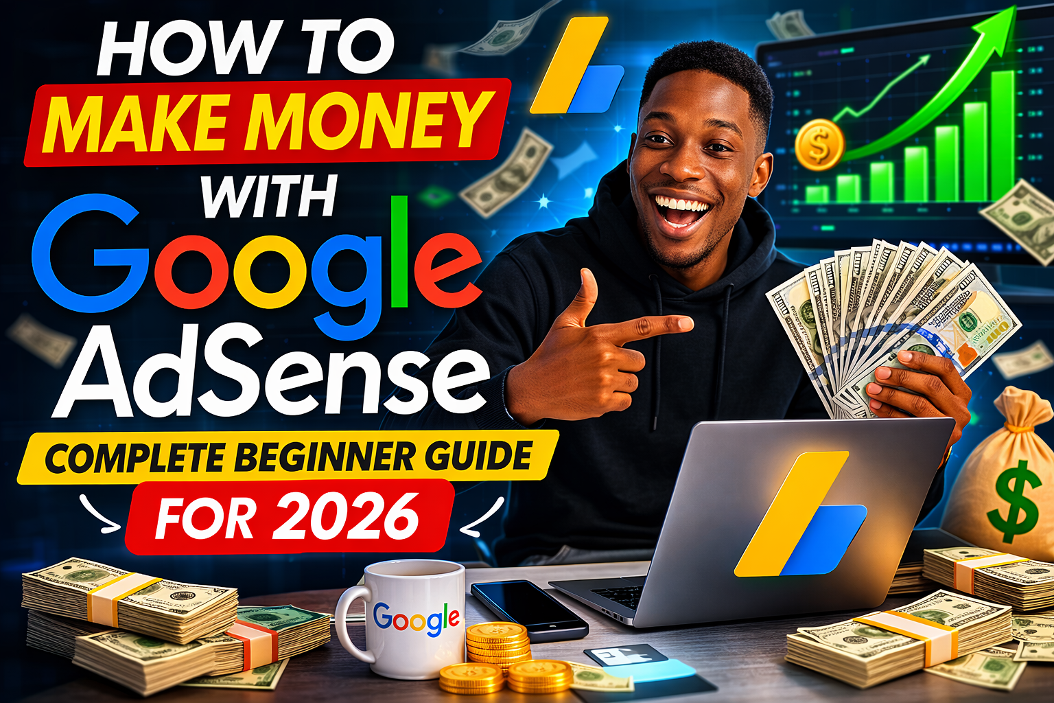 how to make money with google adsense adsense earnings for beginners website monetization